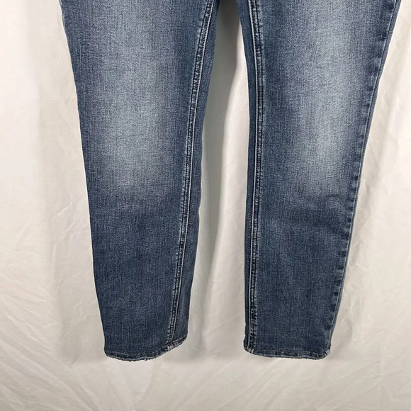 Silver Jeans Women's 28x28 Dark Wash Denim Elyse Straight Mid Rise Cotton Blend - Picture 3 of 10
